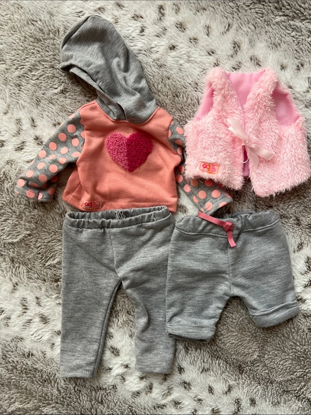 Assortment of Our Generation Doll Clothes